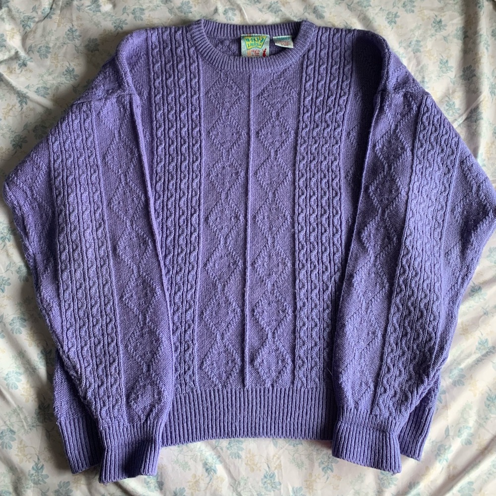 Why This? Purple sweater